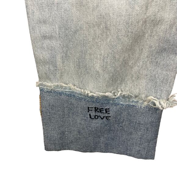 One Teaspoon Free Love Awesome Baggies Ripped Distressed Boyfriend Jeans Size 24 - Picture 13 of 16